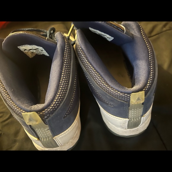 Nike Air Jordan 16 Retro "Midnight Navy" 2016 Men's Sz 13 White/Navy 683075-106 - Picture 2 of 8